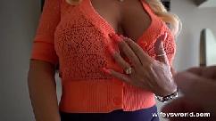 Busty cougar sucks and jerks guy