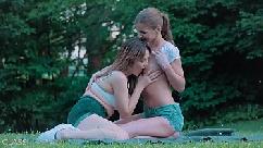 Crazy girls fingering each other