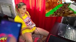 Letsplay retro game with remote vibrator in my pussy