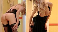 Skinny with big tits gets ass fucked